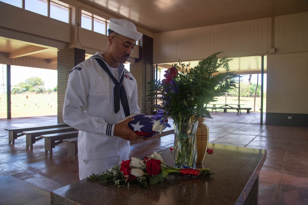 Pacific Missile Range Facility Honor Guard Conducts Funeral Honors