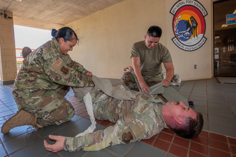 48th APS learns lifesaving skills for combat