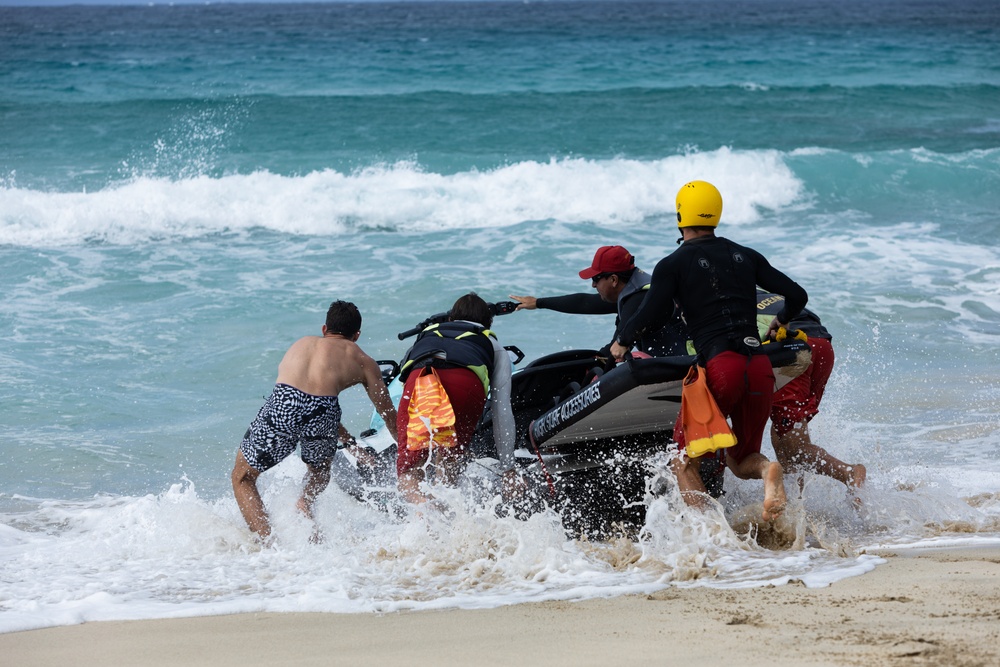 Dive Into Safety: Water safety demonstrations are held during 101 Critical Days of Summer Festival