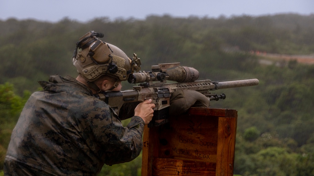 U.S. Marines with the Maritime Raid Force Improve Advanced Marksmanship Skills during an Aerial Sniper Course