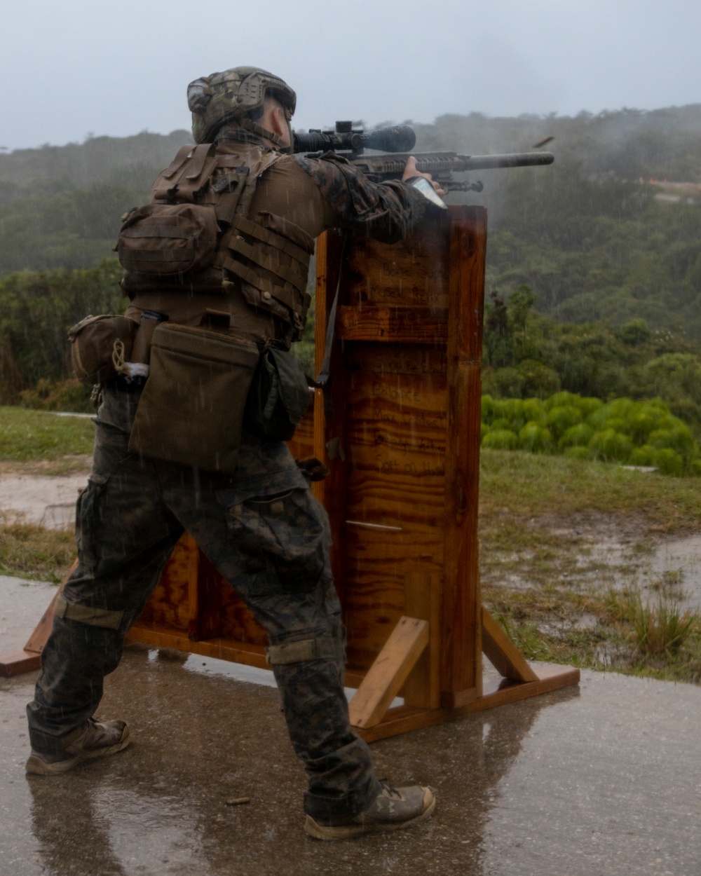 U.S. Marines with the Maritime Raid Force Improve Advanced Marksmanship Skills during an Aerial Sniper Course