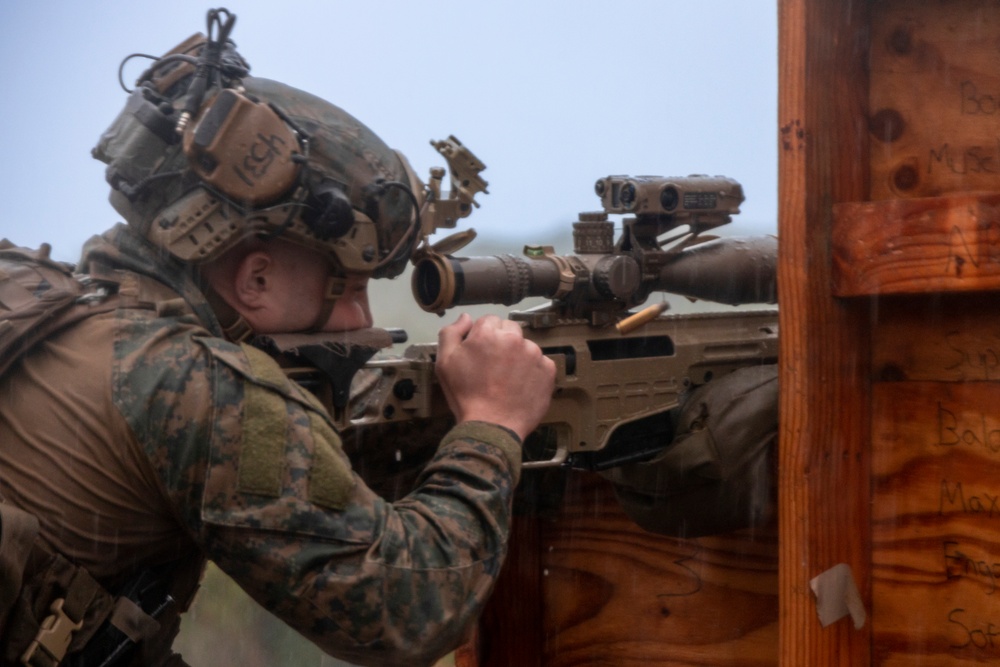 U.S. Marines with the Maritime Raid Force Improve Advanced Marksmanship Skills during an Aerial Sniper Course