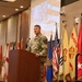 Maj. Gen. Hank Taylor delivers remarks at the USAG Humphreys National Day of  Prayer luncheon