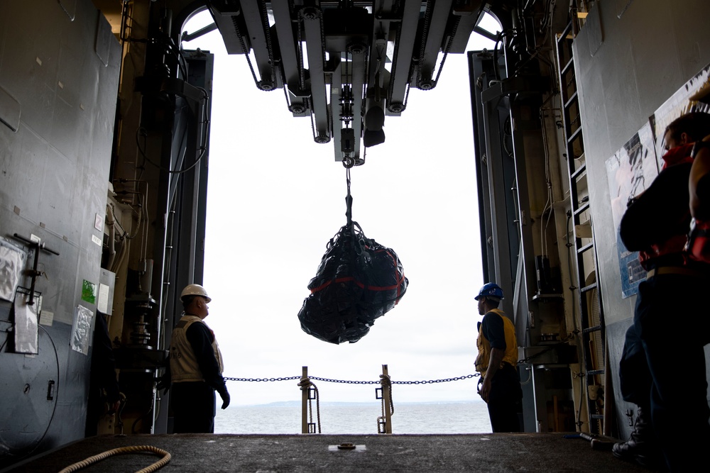 USS Tripoli conducts boat ops