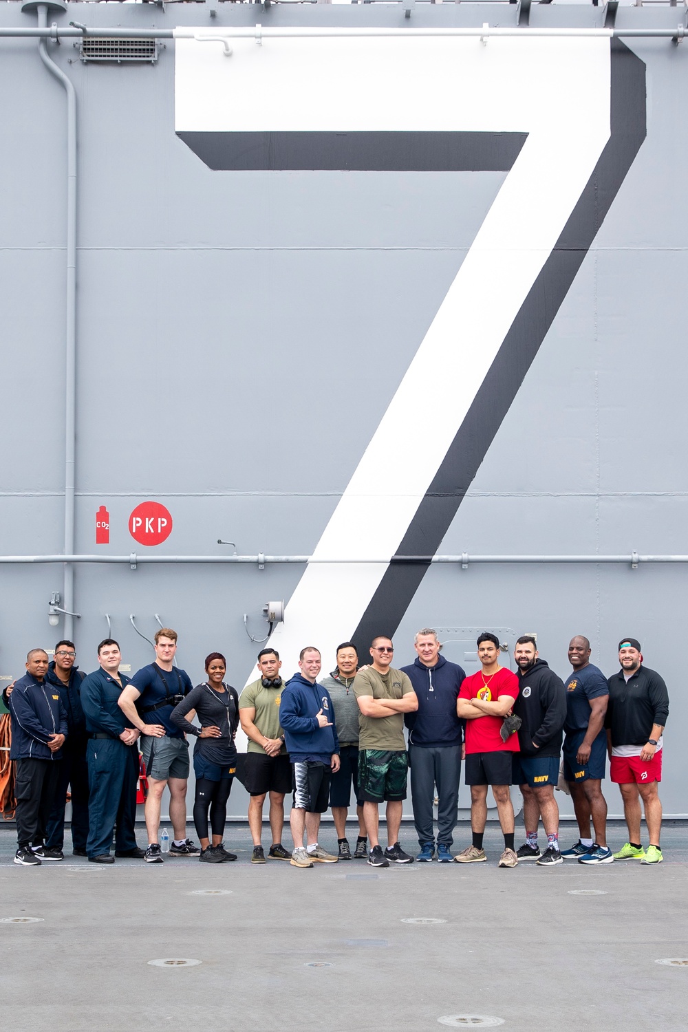 USS Tripoli sailors run 5k for memorial day