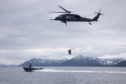 AKANG 176th Wing Rescue Triad conducts water rescue training in Alaska