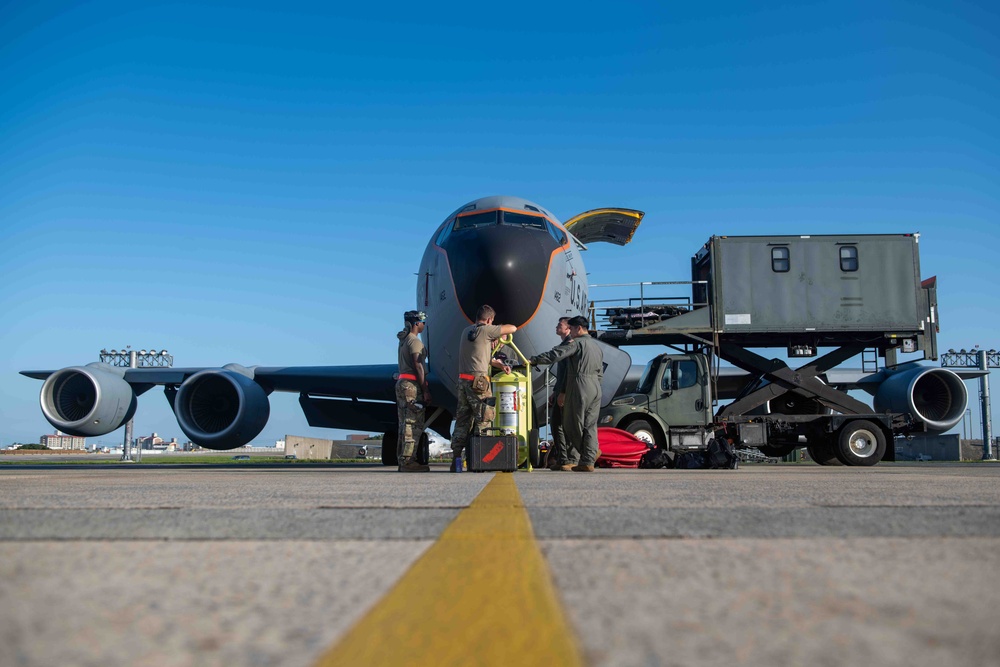 18 AES hitches a ride