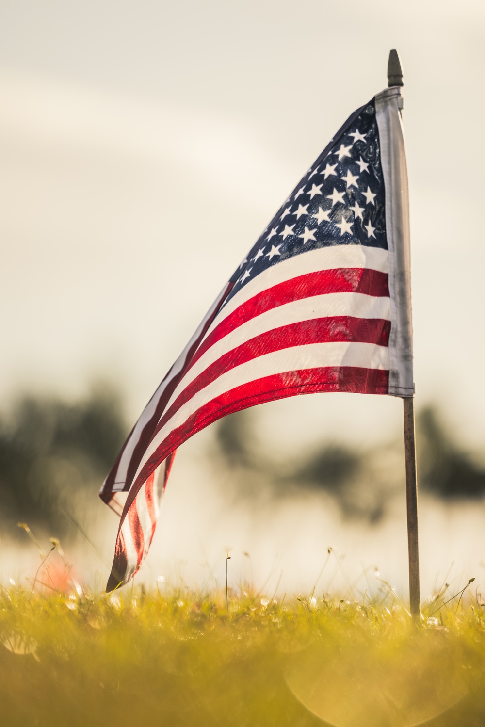 Community and Military Unite at Asan Beach Park for Memorial Day Flag Tribute