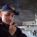 USS Ronald Reagan (CVN 76) Sailors stand watch in the pilot house