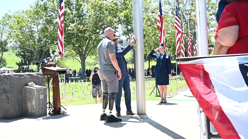 A commemoration to honor the sacrifices of those who served