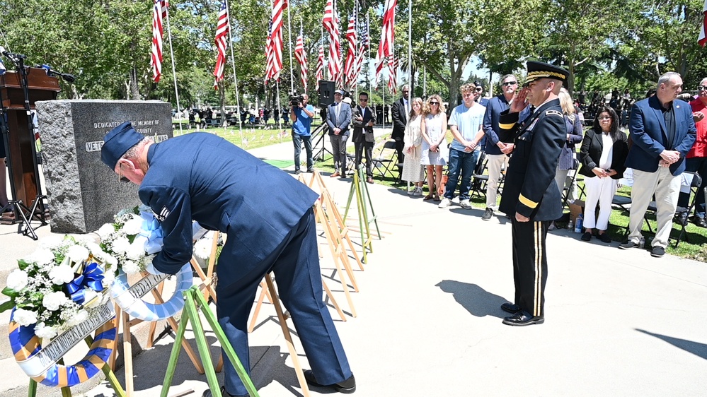 A commemoration to honor the sacrifices of those who served