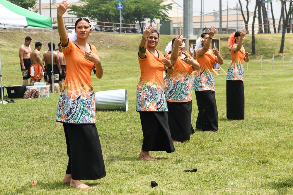 The South Pacific Warriors performs at Directorate of Public Works organization day