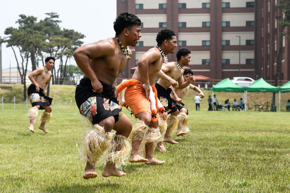 The South Pacific Warriors performs at Directorate of Public Works organization day