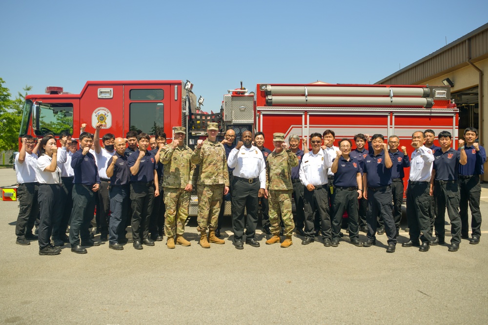 Brig. Gen. Sean Crockett fire department Visit