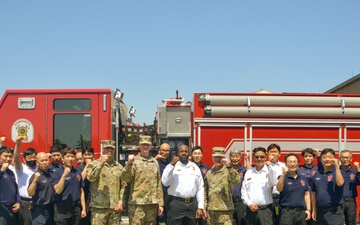 Brig. Gen. Sean Crockett fire department Visit