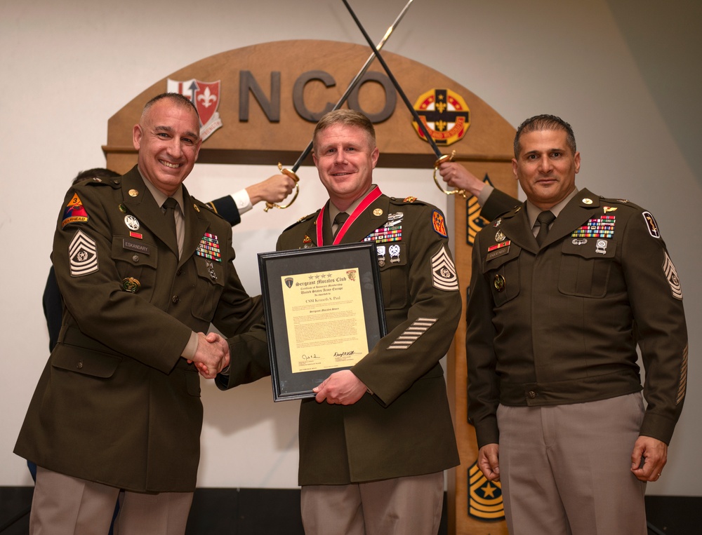 Rheinland-Pfalz Sergeant Morales Club Induction Ceremony