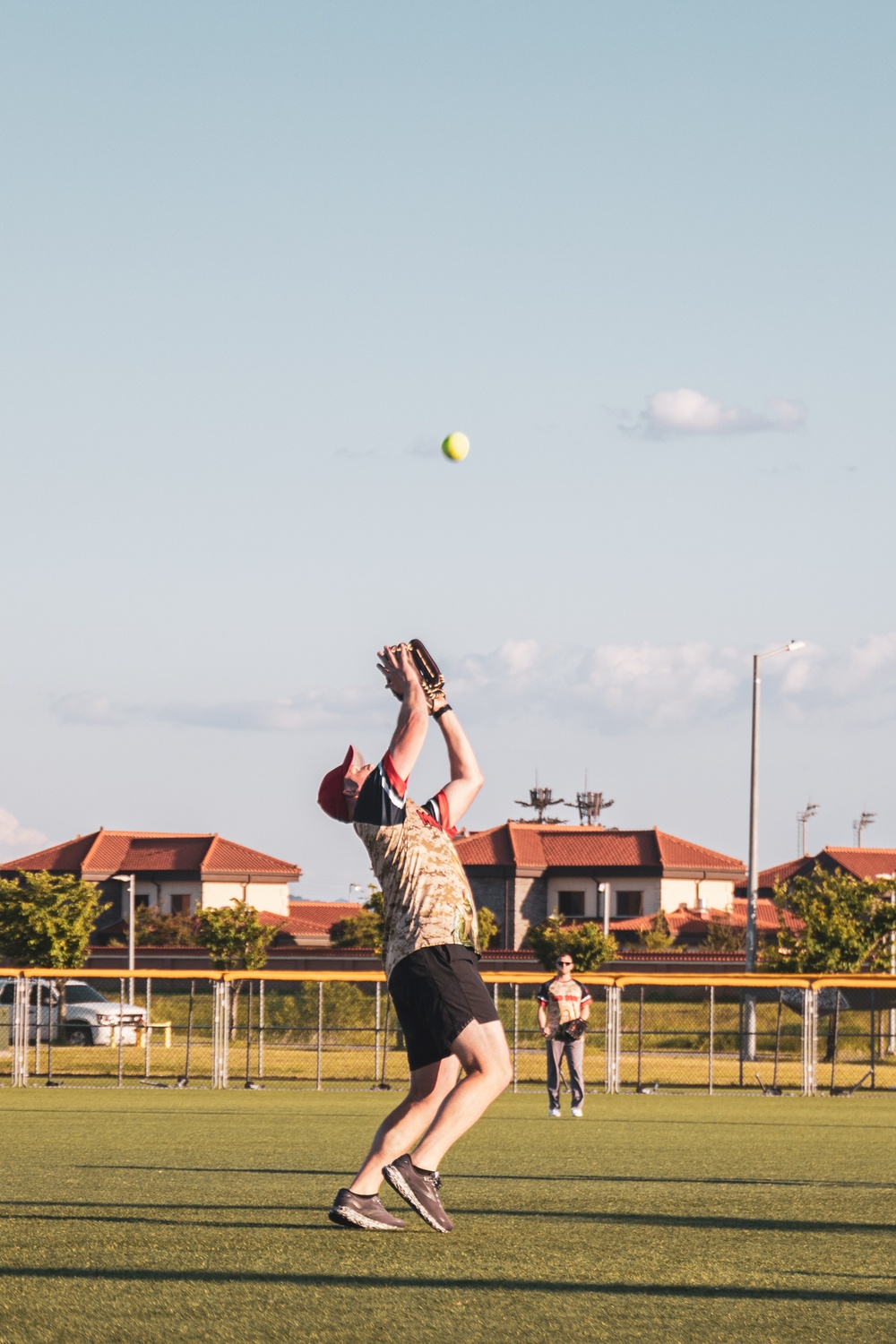 MARFORK competes against SOCKOR in Softball Game