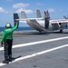 USS Ronald Reagan (CVN76) Sailors conduct flight deck operations