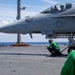 USS Ronald Reagan (CVN76) Sailors conduct flight deck operations