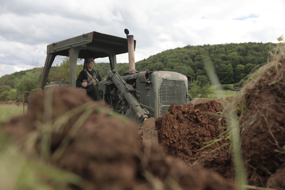 Creating obstacles at Exercise Combined Resolve 24-2