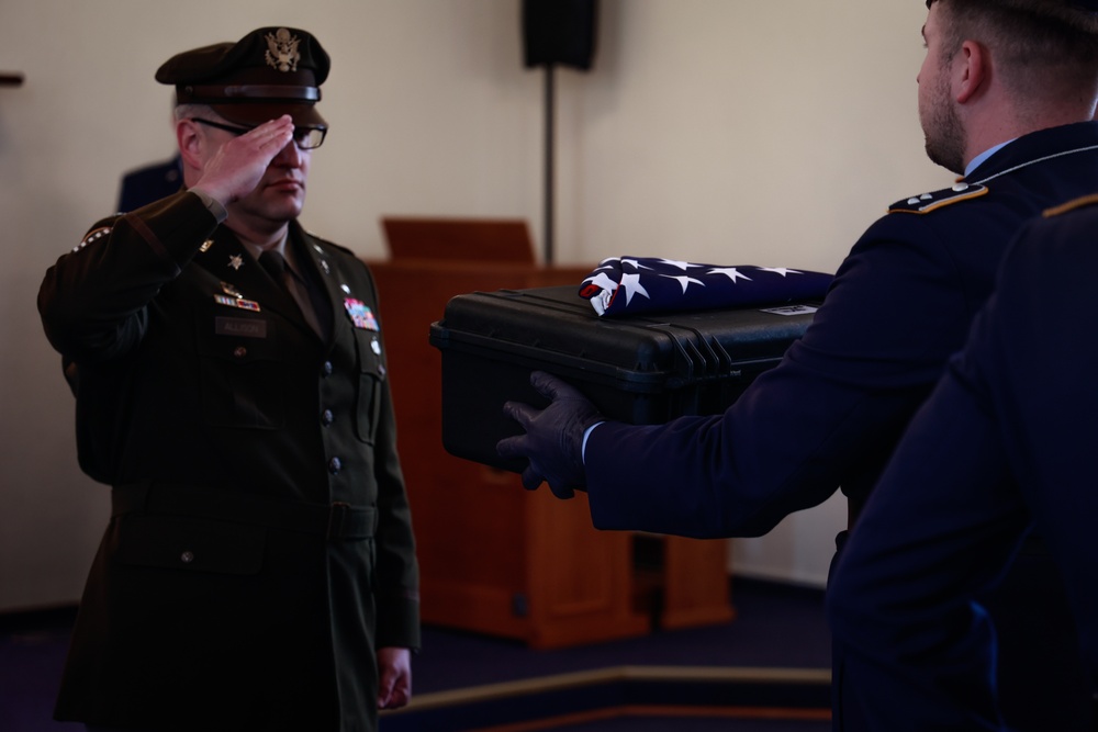 21st TSC mortuary affairs team receives remains of missing World War II Soldier