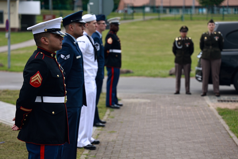 21st TSC mortuary affairs team receives remains of missing World War II Soldier