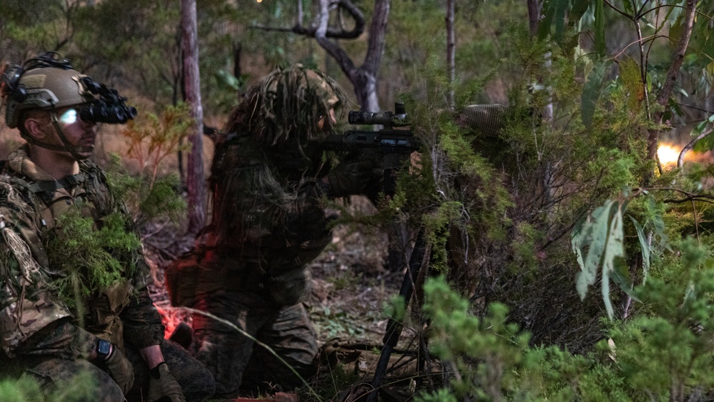 MRF-D 24.3: U.S. Marines, Australian Army Soldiers participate in live-fire stalking exercise