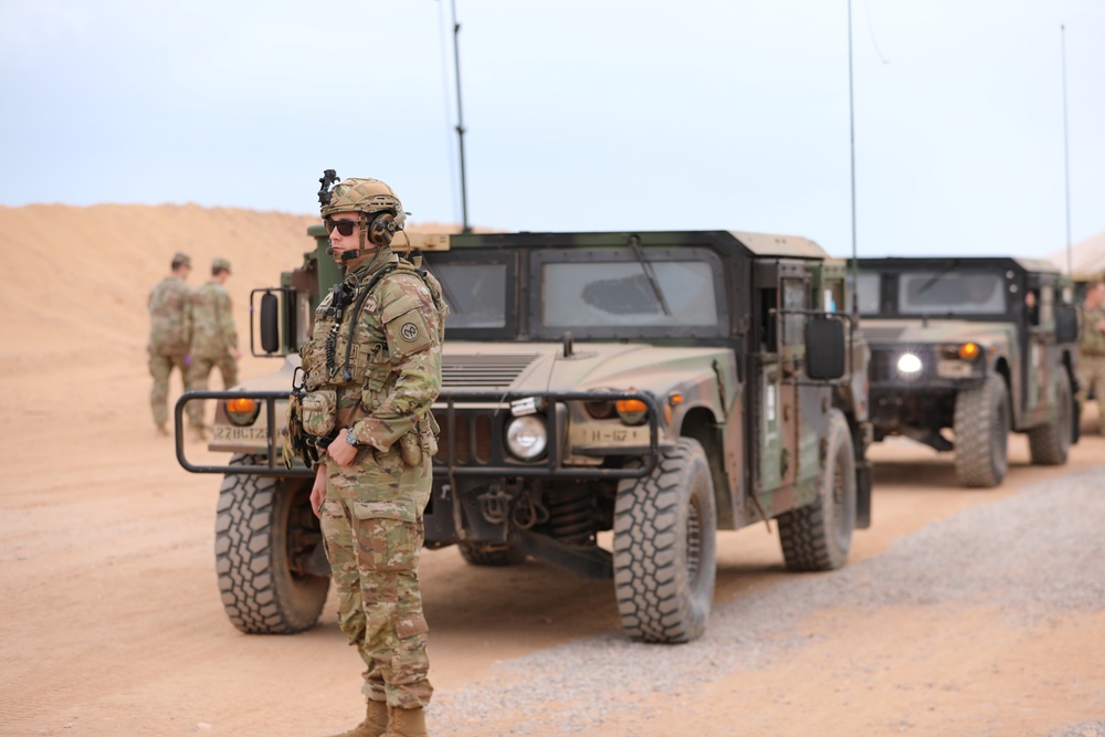 2-108TH IN convoy ready for training in Morocco