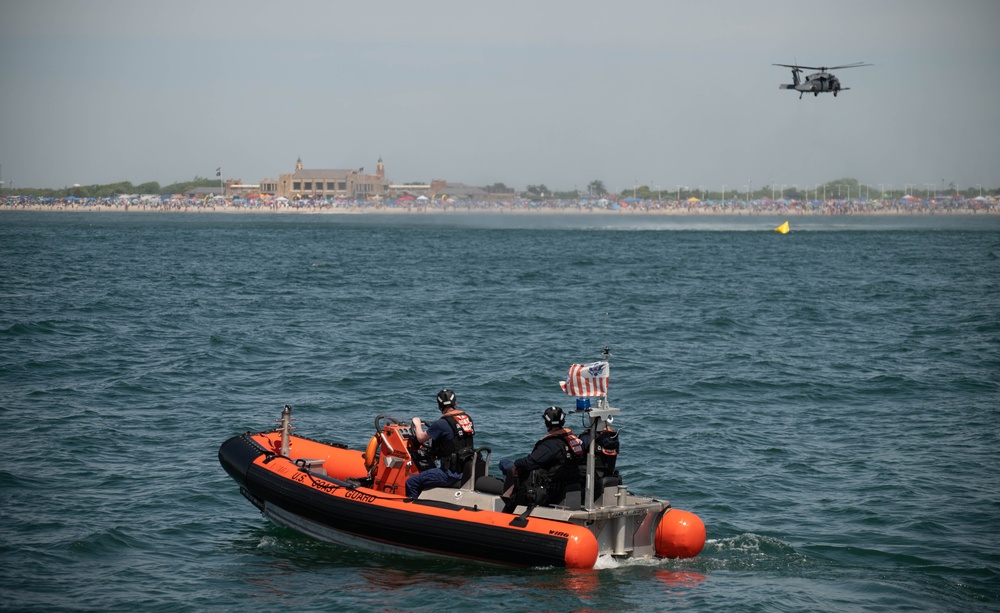 Small boat patrols during 2024 Bethpage Air Show