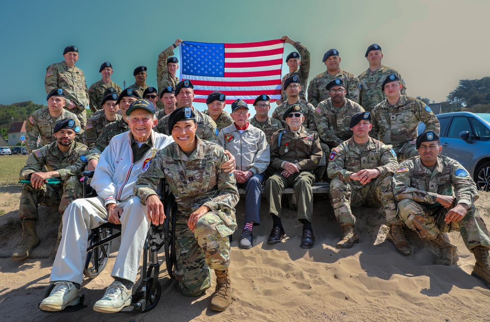 Soldier Reenlists During D-Day 79
