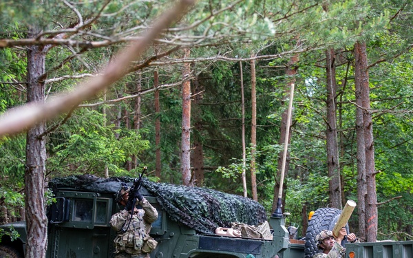 Combined Resolve 24-2 drone swarm attack