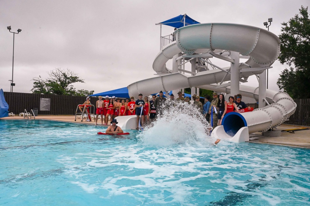 Altus AFB pool opens water slides