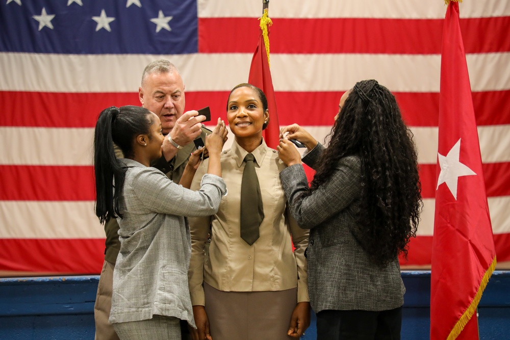 Promotion ceremony in honor of Lt. Col. Odessa K. Sam-Kpakra