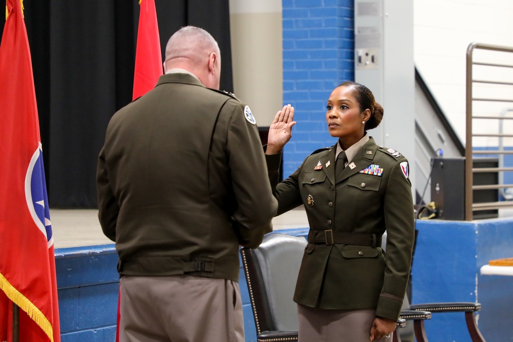 Promotion ceremony in honor of Lt. Col. Odessa K. Sam-Kpakra