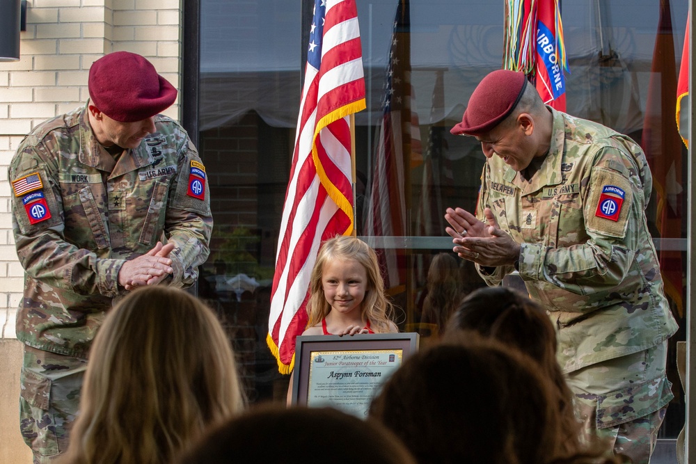 All American Division’ names 2024 Junior Paratroopers of the Year