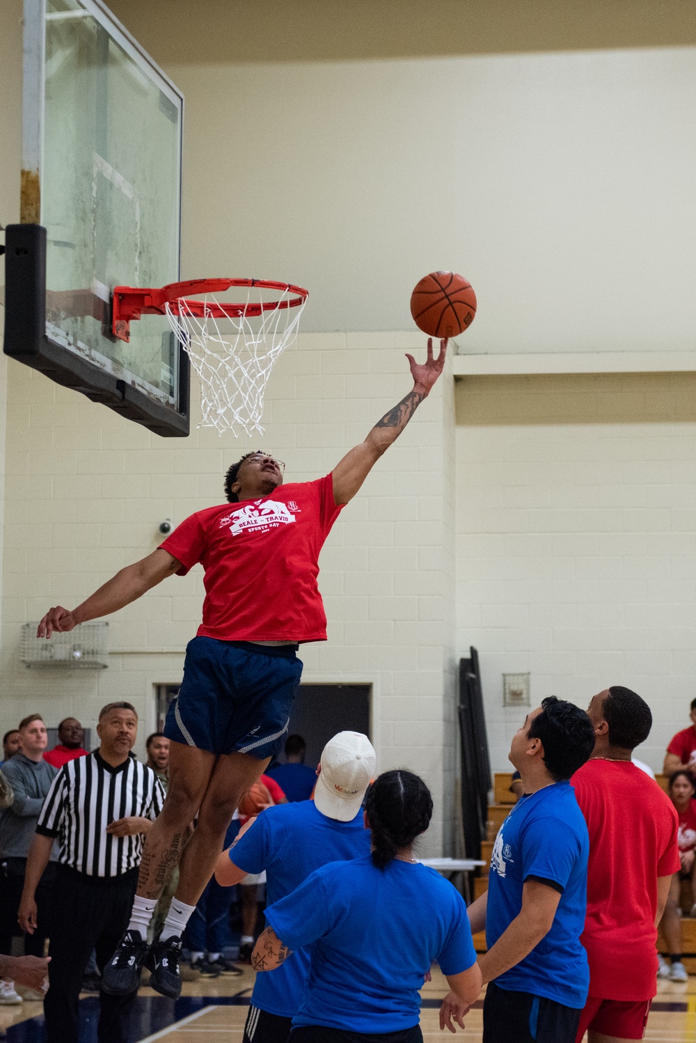 Travis and Beale AFB compete in Sports Day