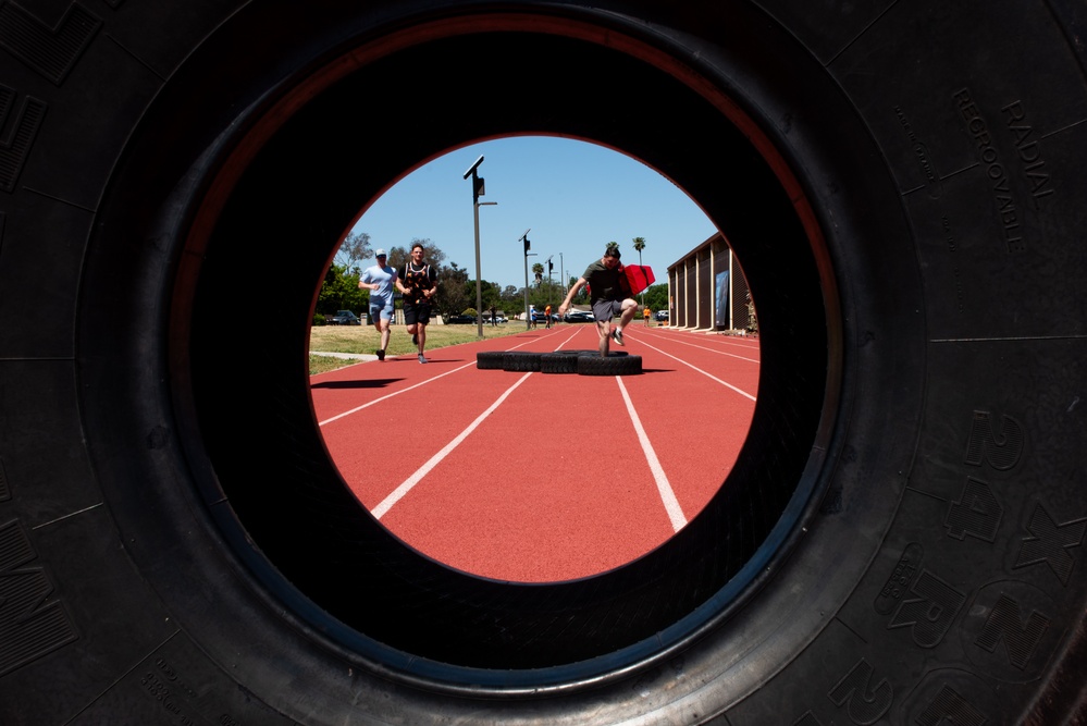 Travis and Beale AFB compete in Sports Day