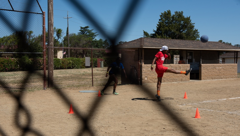 Travis and Beale AFB compete in Sports Day