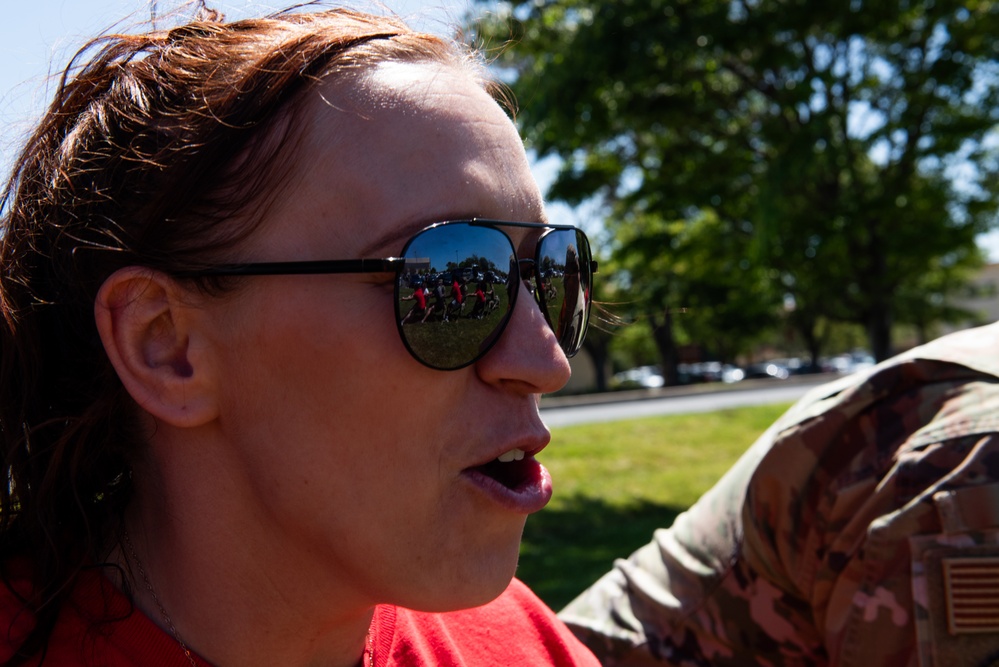 Travis and Beale AFB compete in Sports Day
