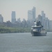 FGS Baden-Württemberg transits through New York Harbor