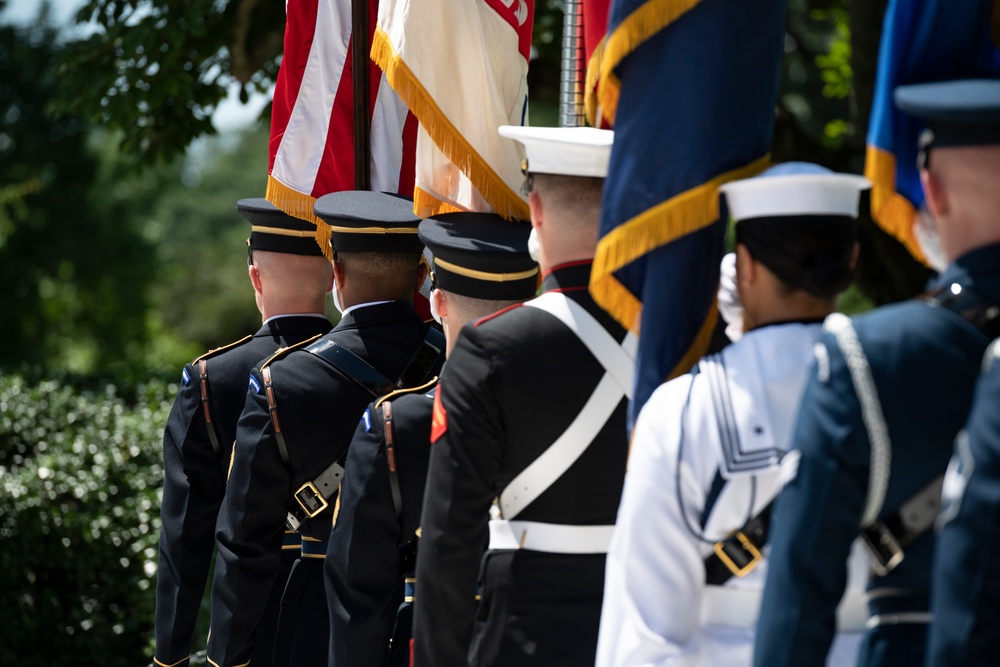An Armed Forces Full Honors Wreath-Laying Ceremony in Honor of President John F. Kennedy’s 107th Birthday