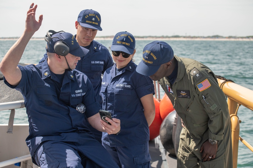 U.S. Coast Guardsmen recounting the 2024 Bethpage Air Show