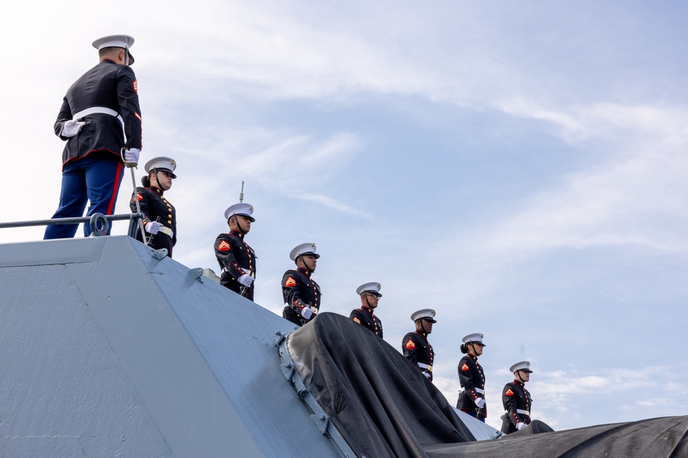 Marines participate in USS North Carolina's Memorial Day Observance Ceremony
