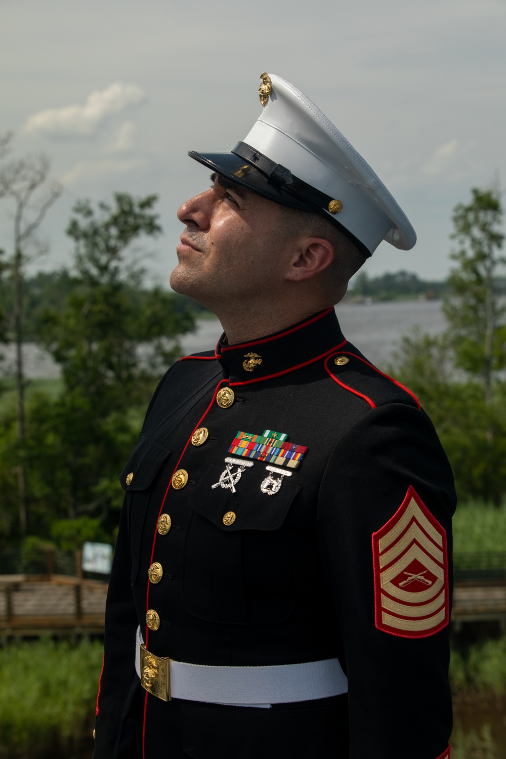 Marines participate in USS North Carolina's Memorial Day Observance Ceremony