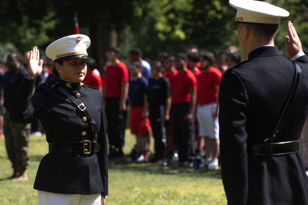 Fleet Week New York 2024: Eisenhower Park officer commission and poolee event