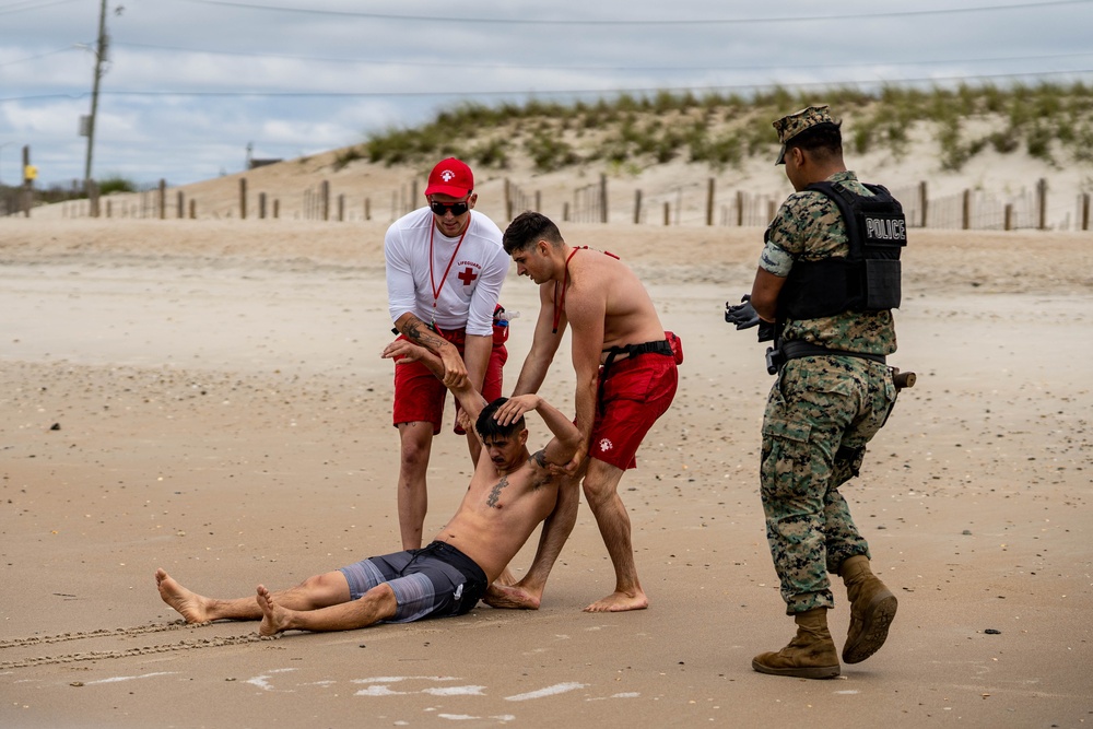 Onslow Beach Marine Detachment Emergency Response Training 2024