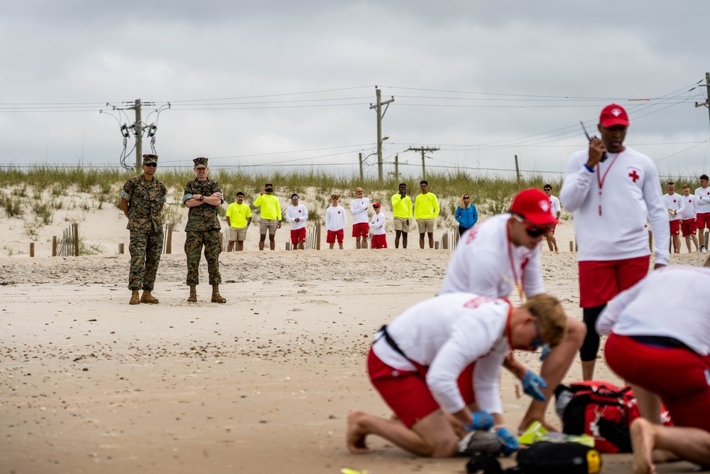 Onslow Beach Marine Detachment Emergency Response Training 2024