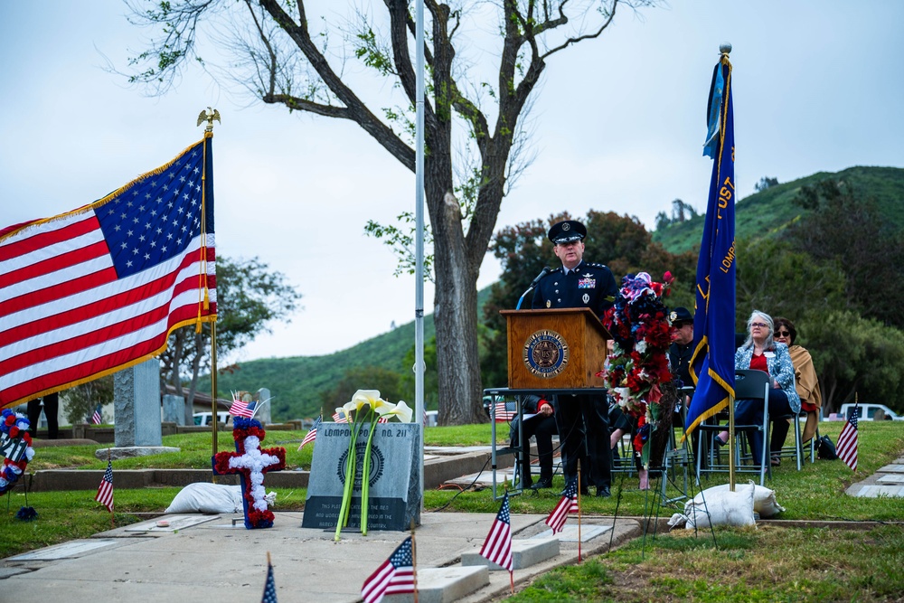 Schiess gives Memorial Day speech at Lompoc Cemetery