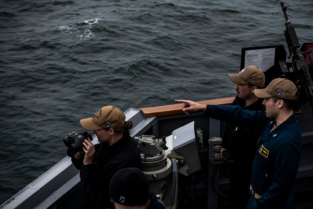 Stockdale conducts man overboard drill