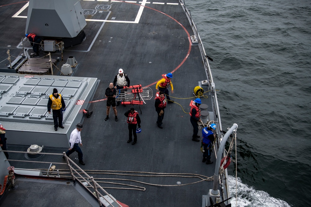 Stockdale conducts man overboard drill